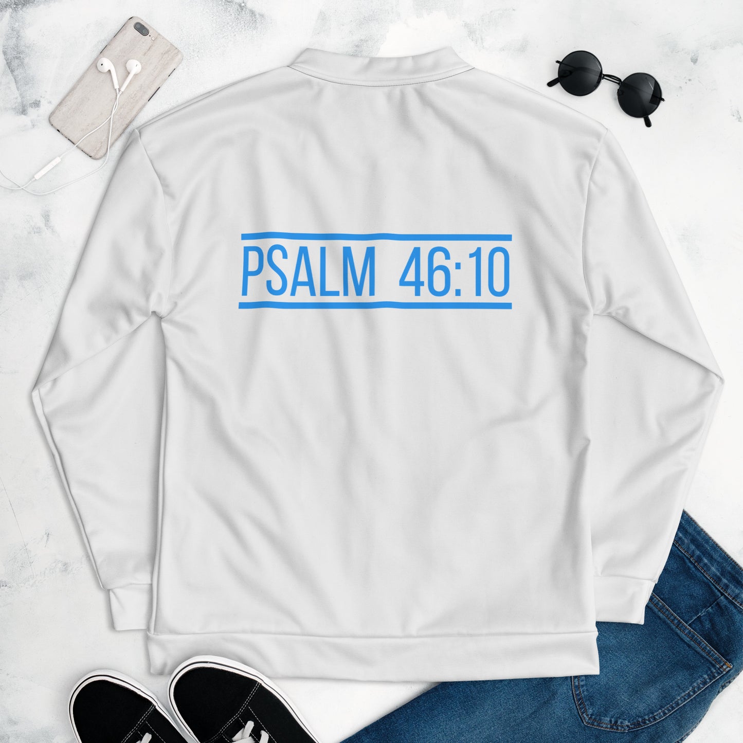 Be still & know that I'm God Bomber Unisex Jacket