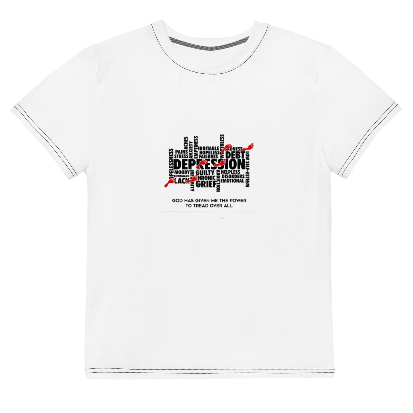 God Has Given Me The Power Romans 12:2 Crew Neck T-Shirt