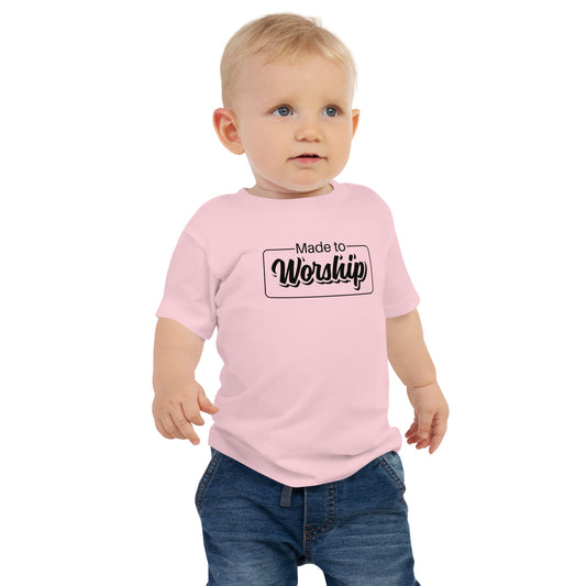 Made To Worship Psalm 95:1 Short Sleeve Baby T-shirts