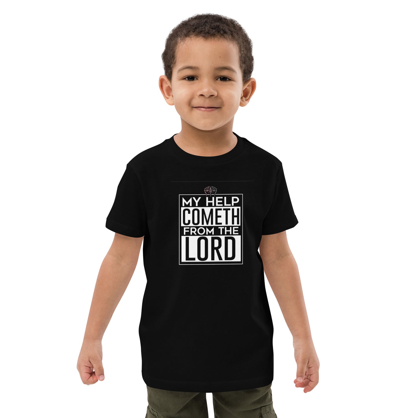 My Help Cometh From The Lord 100% Organic Cotton T-shirt For kids