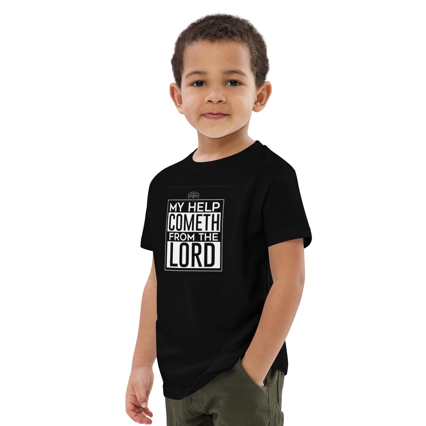 My Help Cometh From The Lord 100% Organic Cotton T-shirt For kids