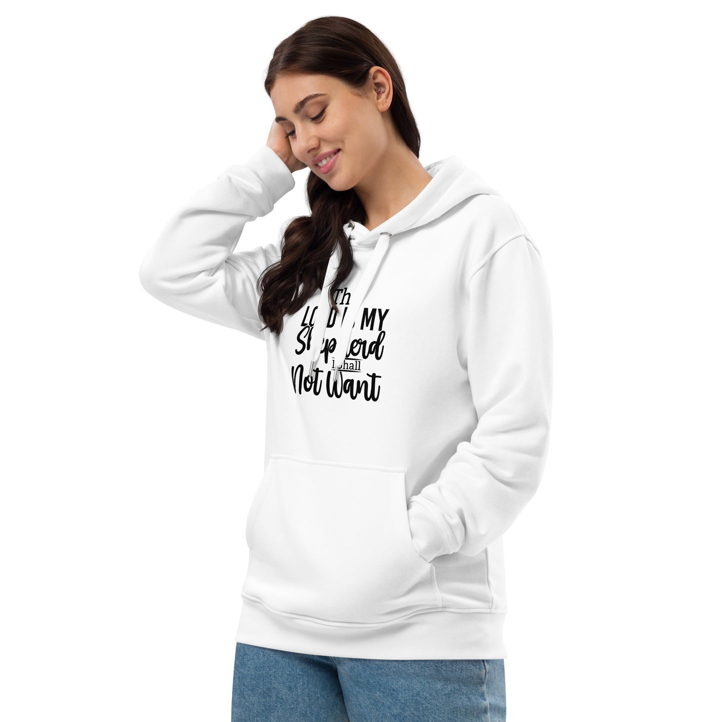 The Lord Is My Shepard Premium White Hoodie