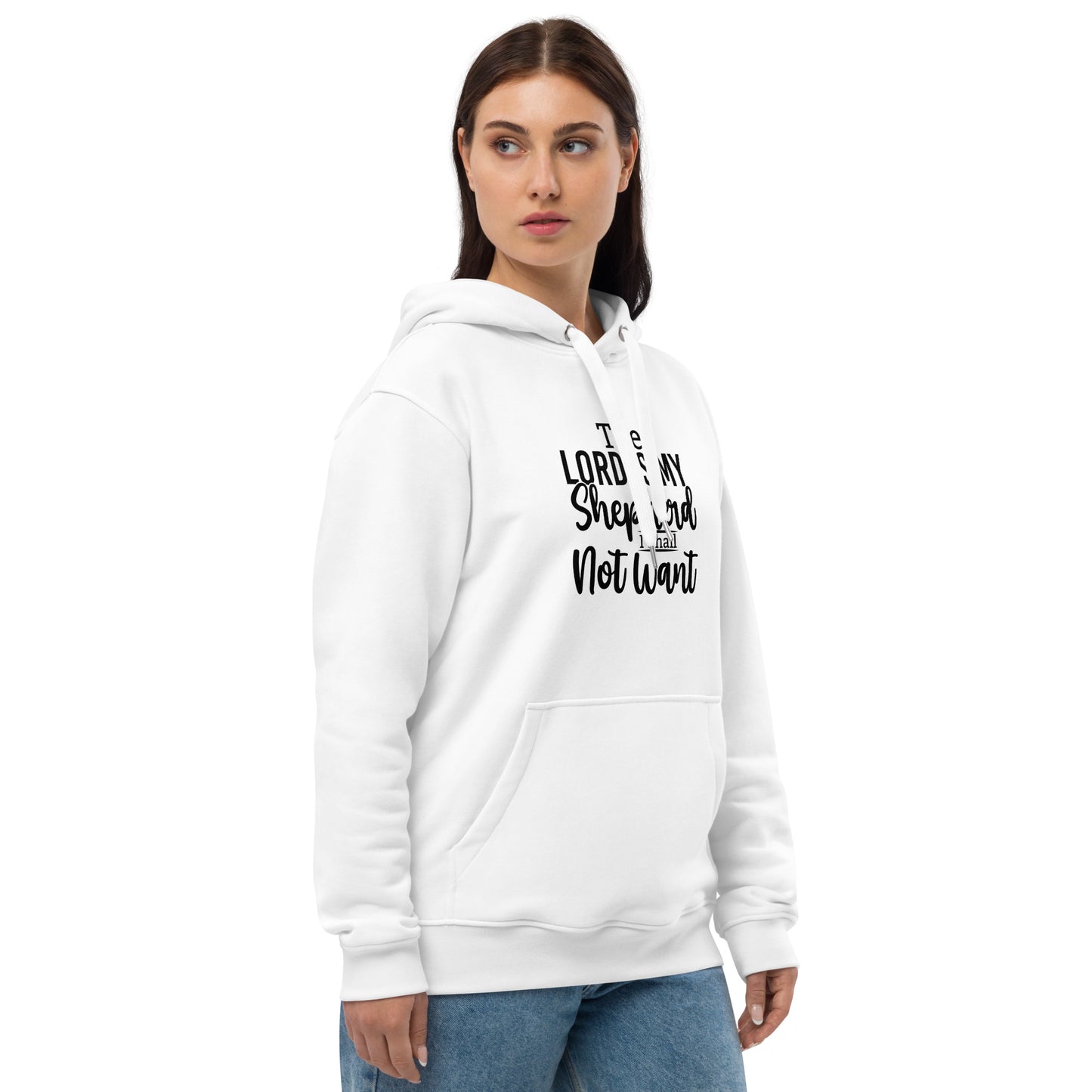 The Lord Is My Shepard Premium White Hoodie