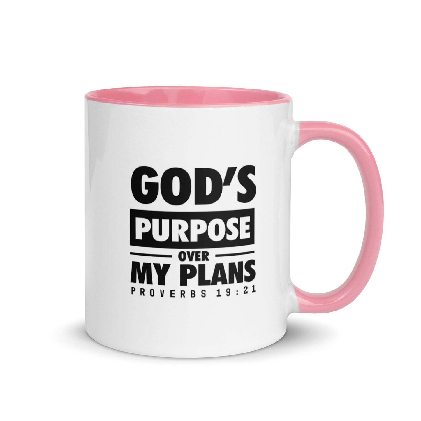 GOD'S Purpose Over My Plans Proverb 19:21 Mug