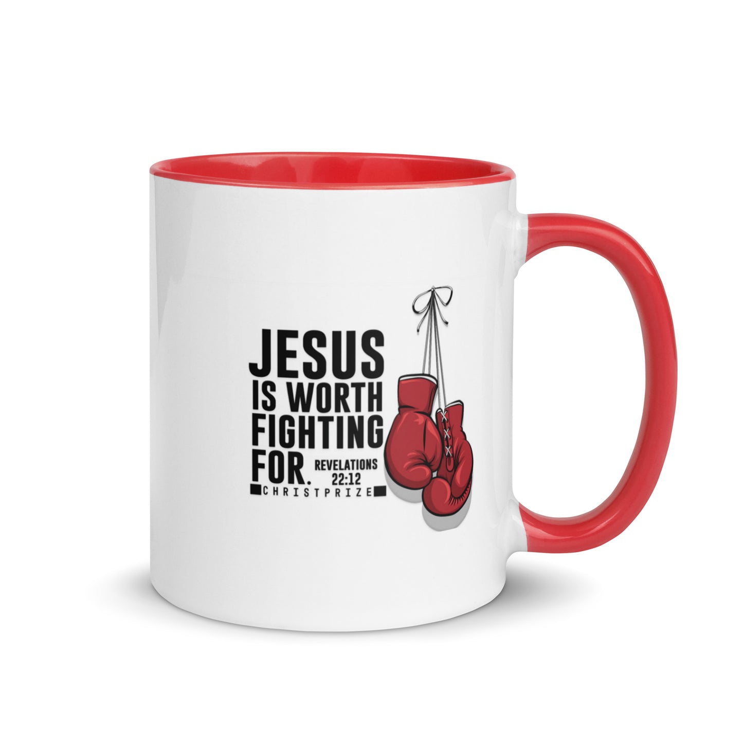 Jesus Is Worth Fighting For Coffee Mug with Color Inside