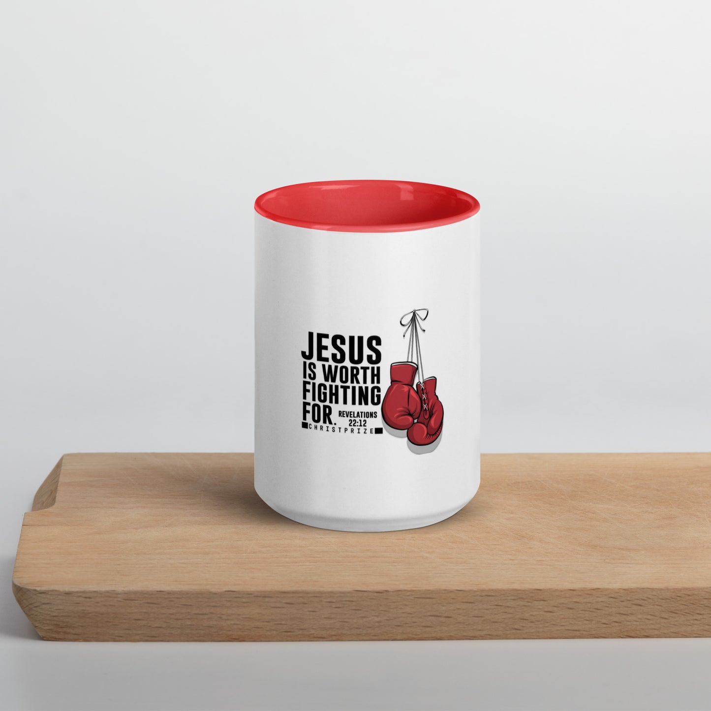 Jesus Is Worth Fighting For Coffee Mug with Color Inside