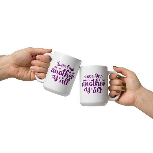 Love One Another Y'all Household Ceramic Couple Mugs