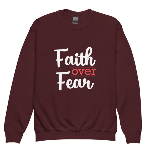 Faith Over Fear Psalm 118:6 Crewneck Sweatshirt