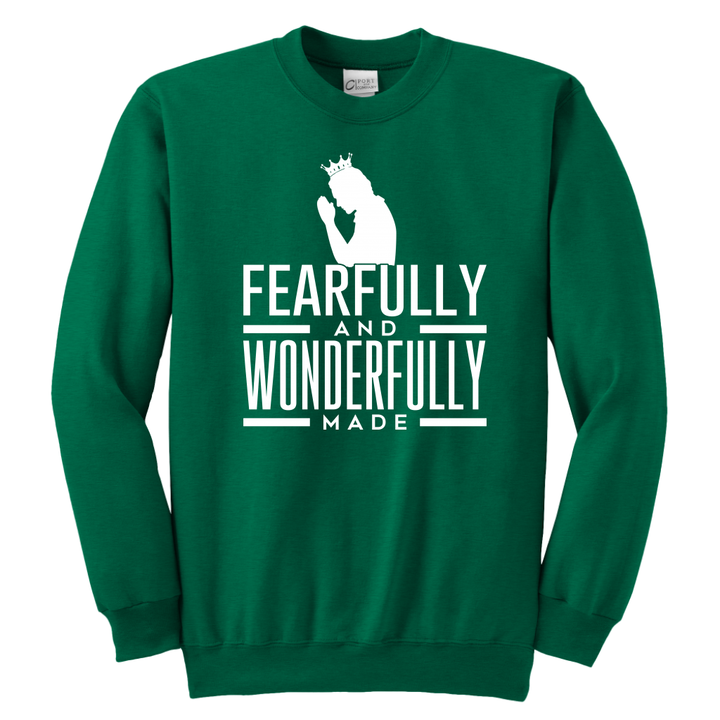 Fearfully and Wonderfully made Sweatshirts for Youth Boys