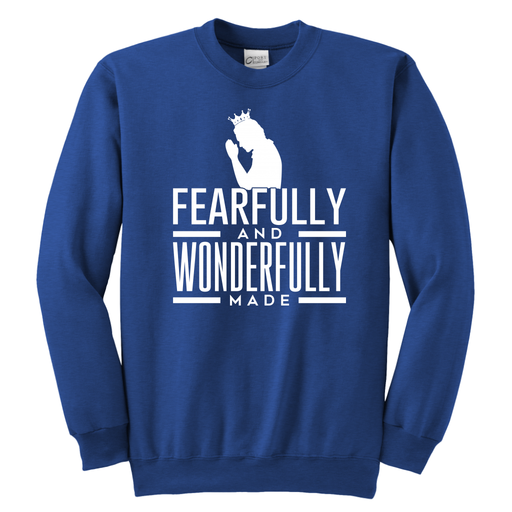 Fearfully and Wonderfully made Sweatshirts for Youth Boys