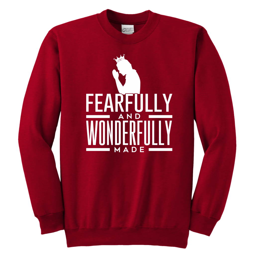 Fearfully and Wonderfully made Sweatshirts for Youth Boys