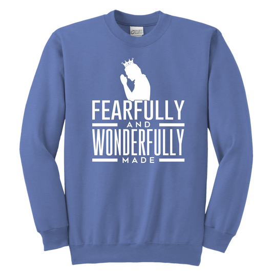 Fearfully and Wonderfully made Sweatshirts for Youth Boys