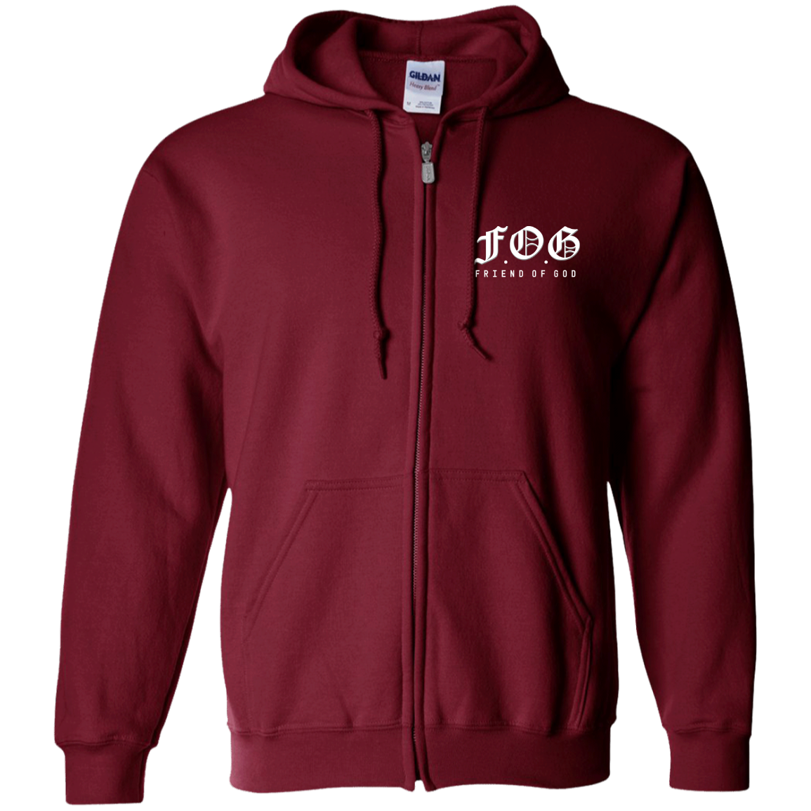 Friend of God Zip Up Hooded Sweatshirt for Men