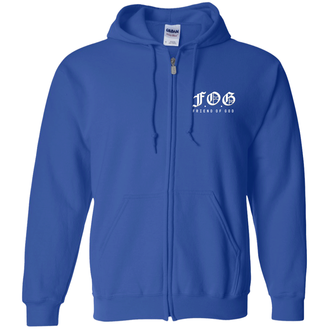 Friend of God Zip Up Hooded Sweatshirt for Men