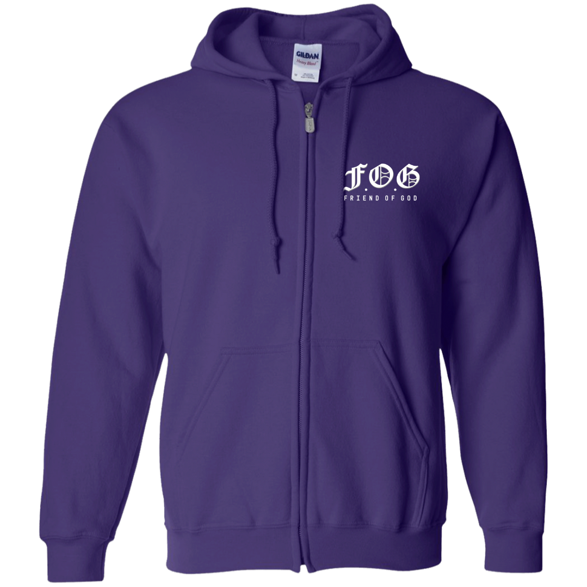 Friend of God Zip Up Hooded Sweatshirt for Men