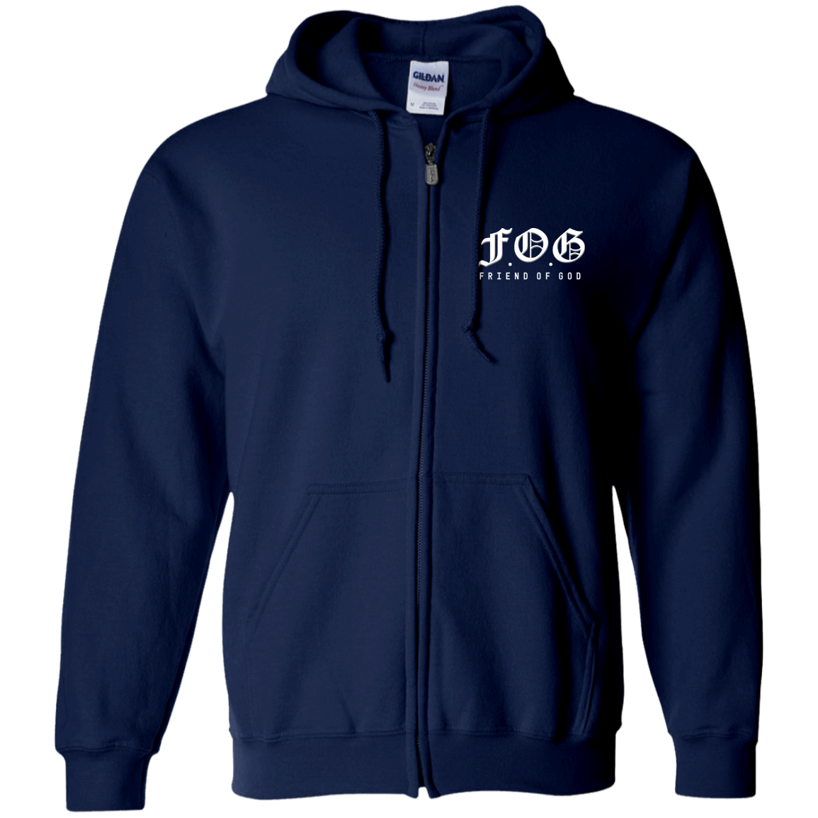 Friend of God Zip Up Hooded Sweatshirt for Men
