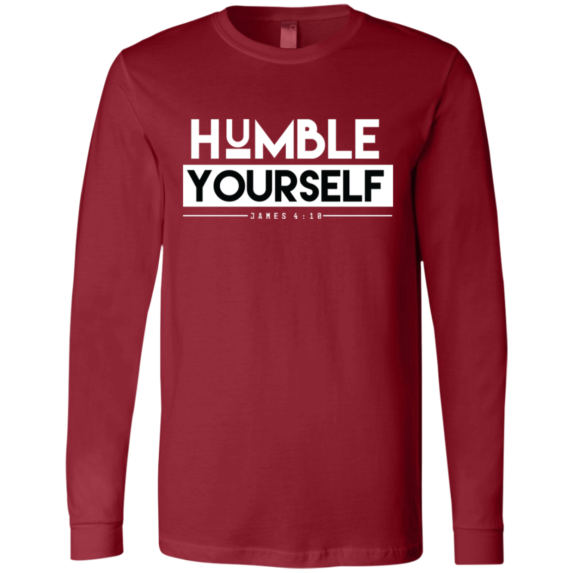 Humble Yourself Long Sleeve Jersey Shirt for Men