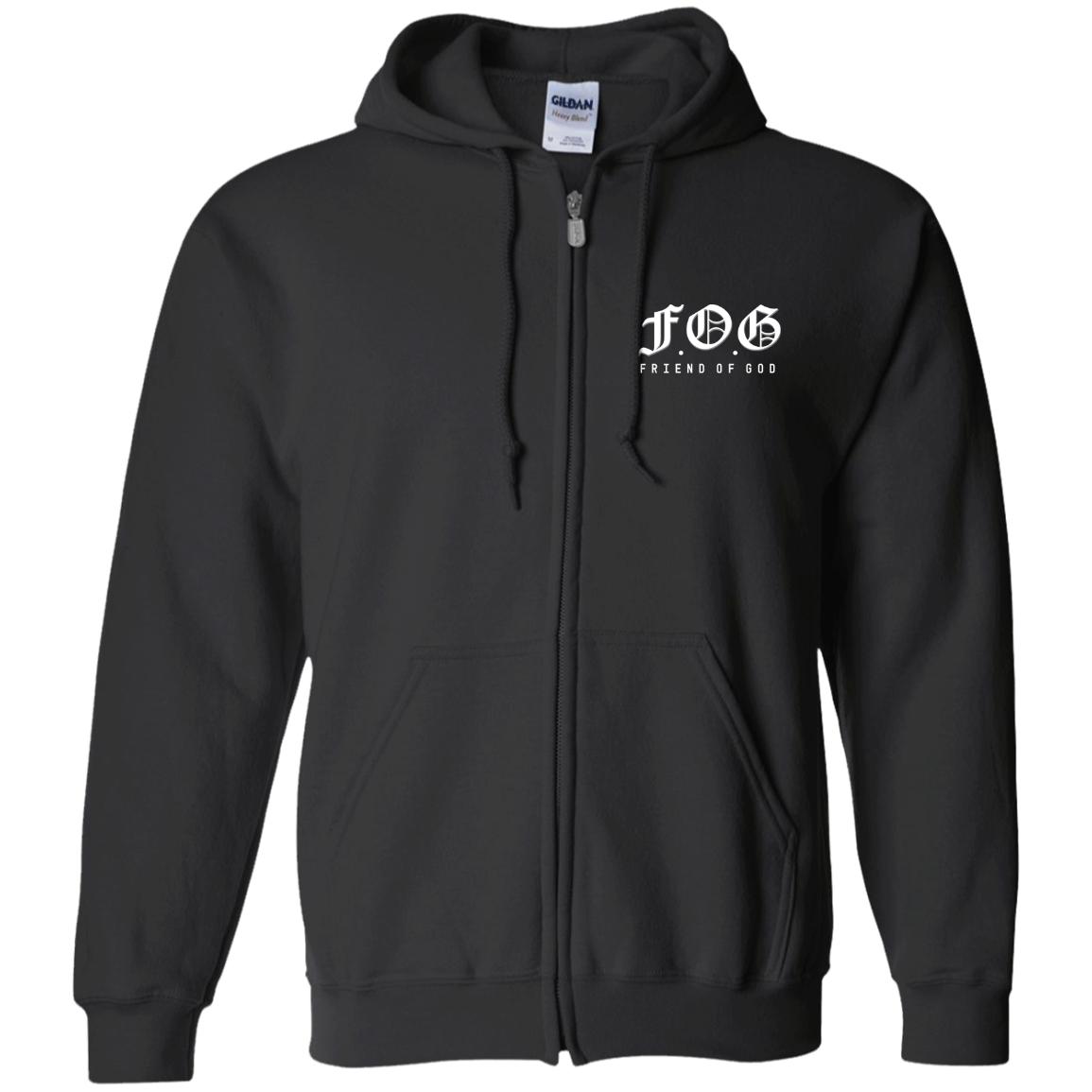 Friend of God Zip Up Hooded Sweatshirt for Men