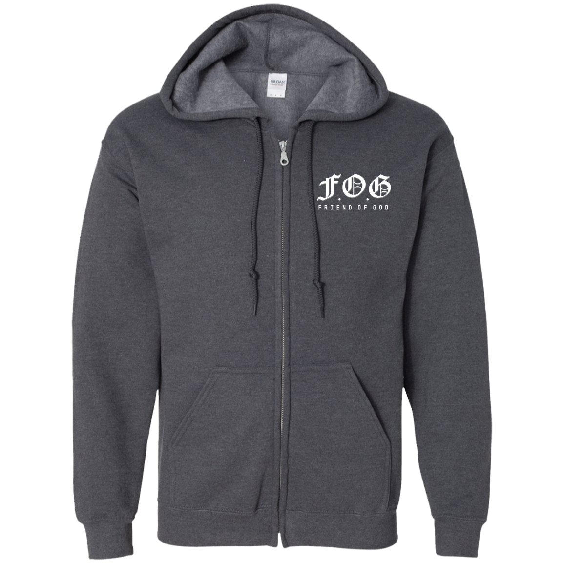 Friend of God Zip Up Hooded Sweatshirt for Men