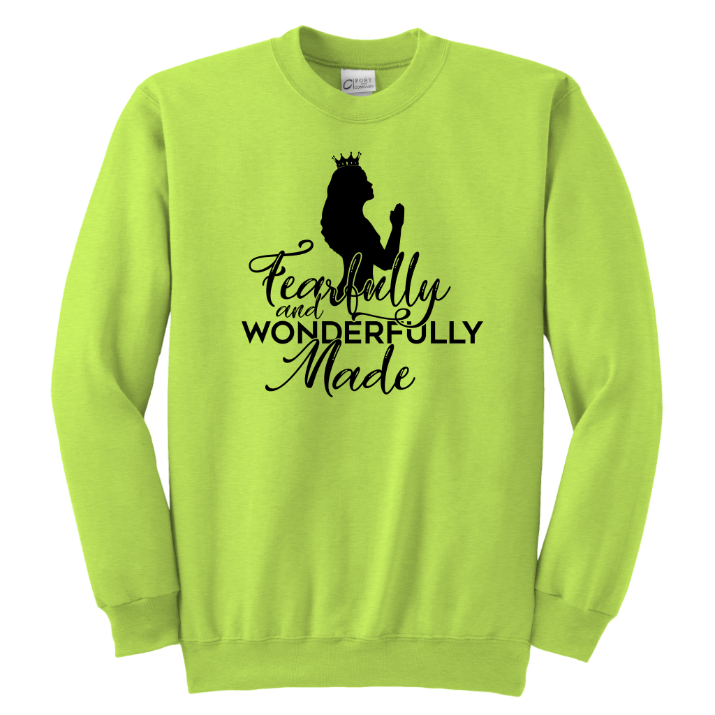 Fearfully and Wonderfully made Sweatshirts for Youth Girls