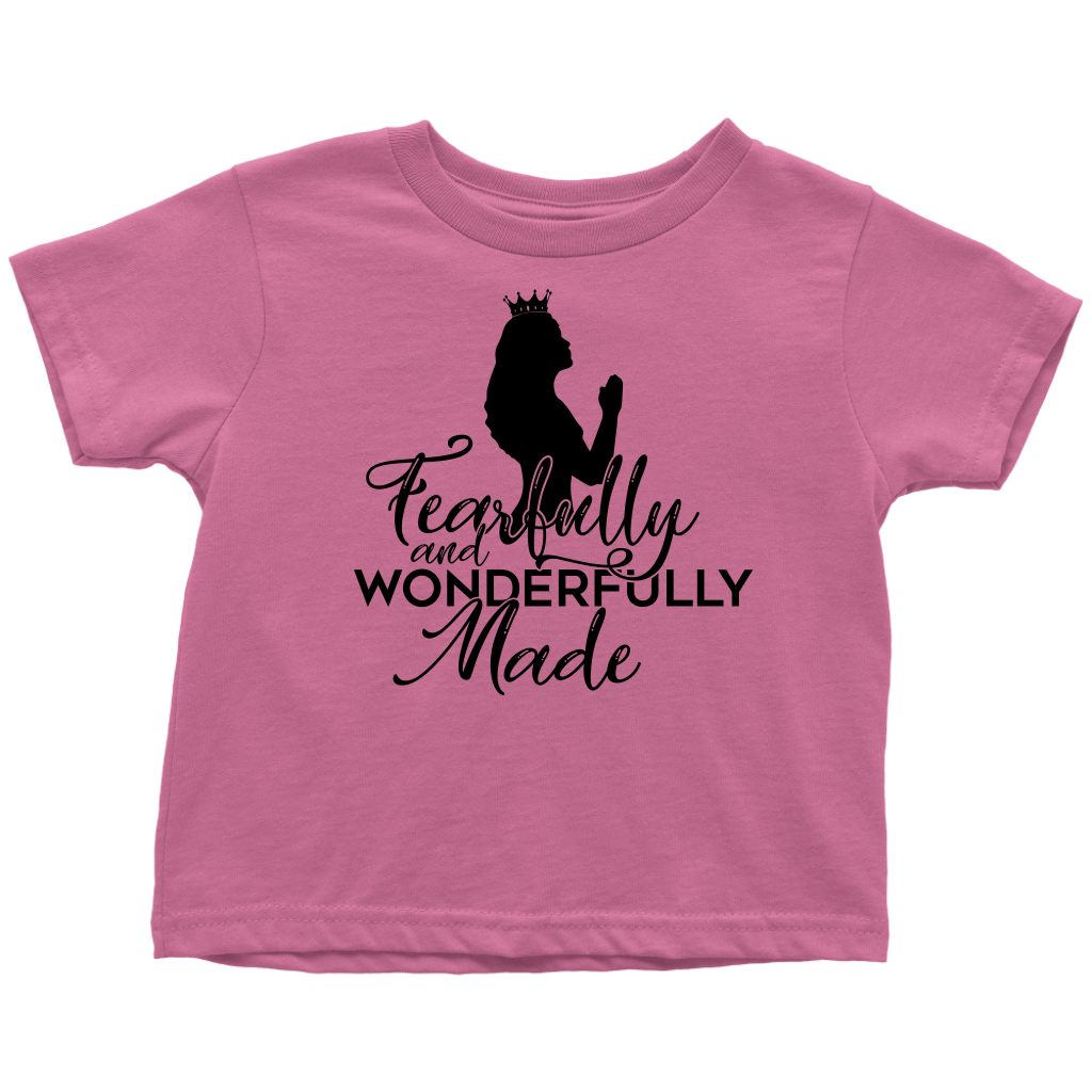 Fearfully & and Wonderfully made Shirts for Toddler Girls