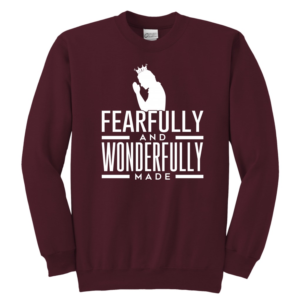 Fearfully and Wonderfully made Sweatshirts for Youth Boys