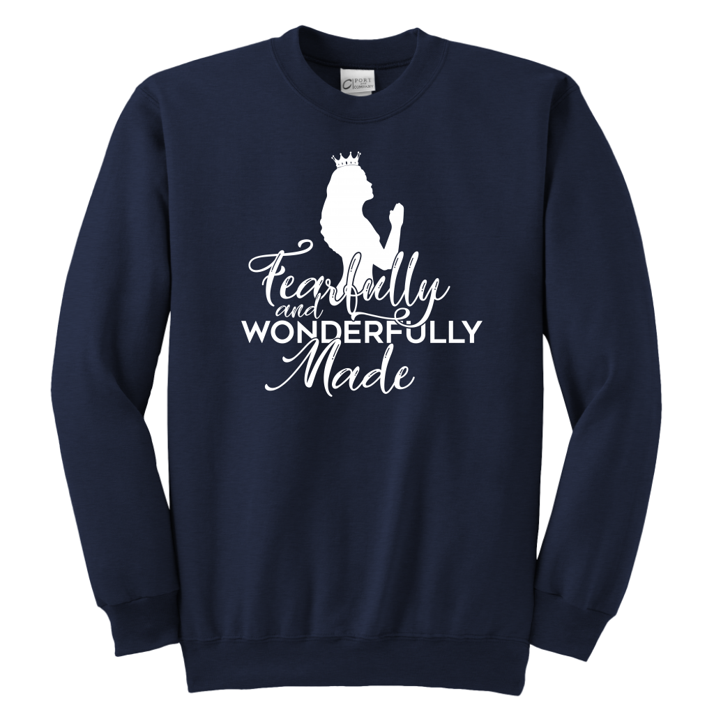 Fearfully and Wonderfully made Sweatshirts for Youth Girls