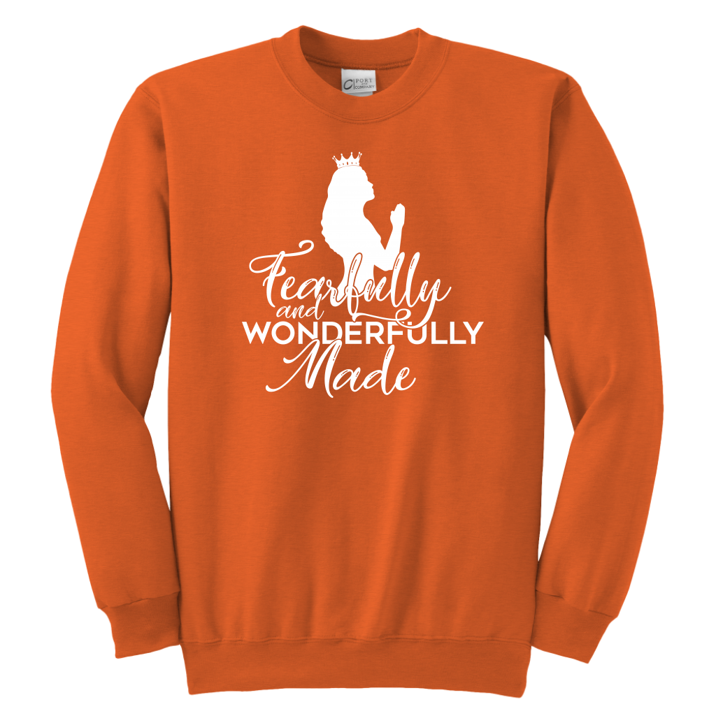 Fearfully and Wonderfully made Sweatshirts for Youth Girls