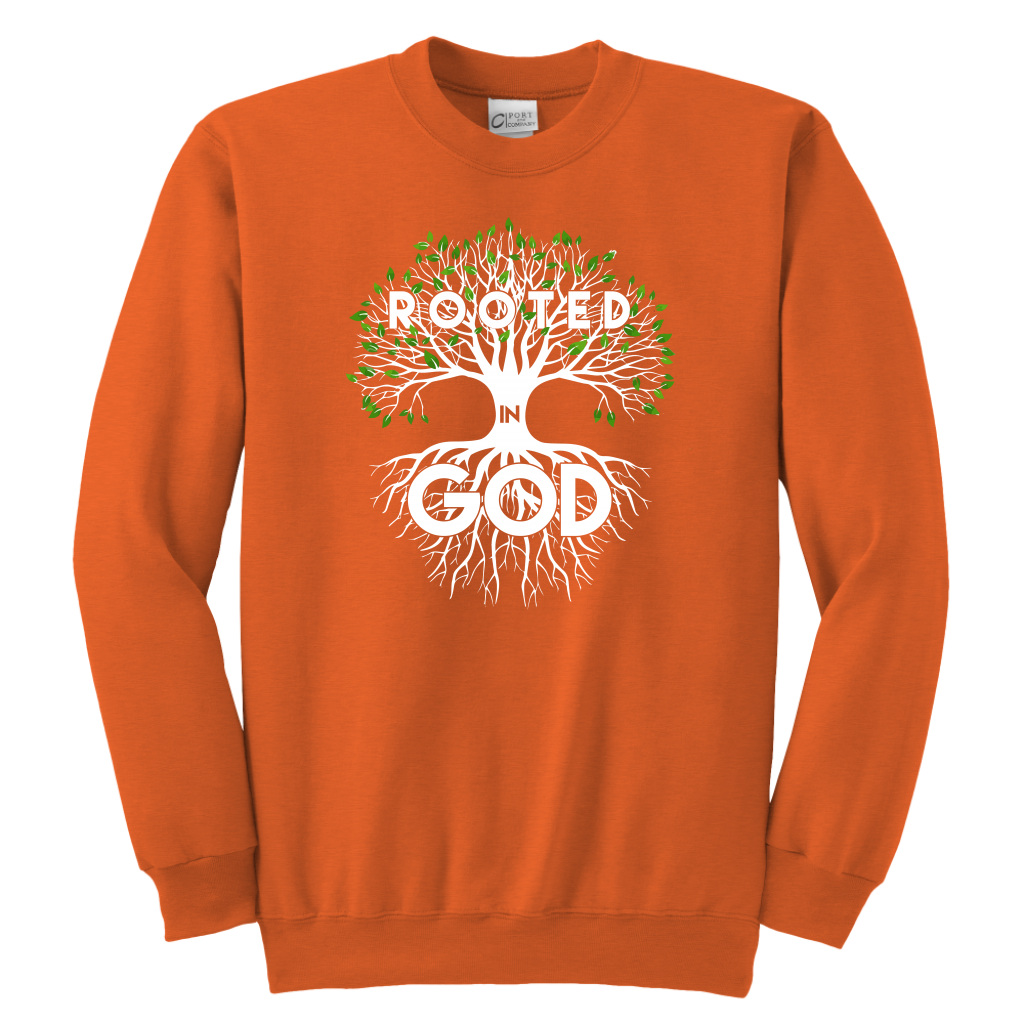 Rooted in God Sweatshirts for the Youth