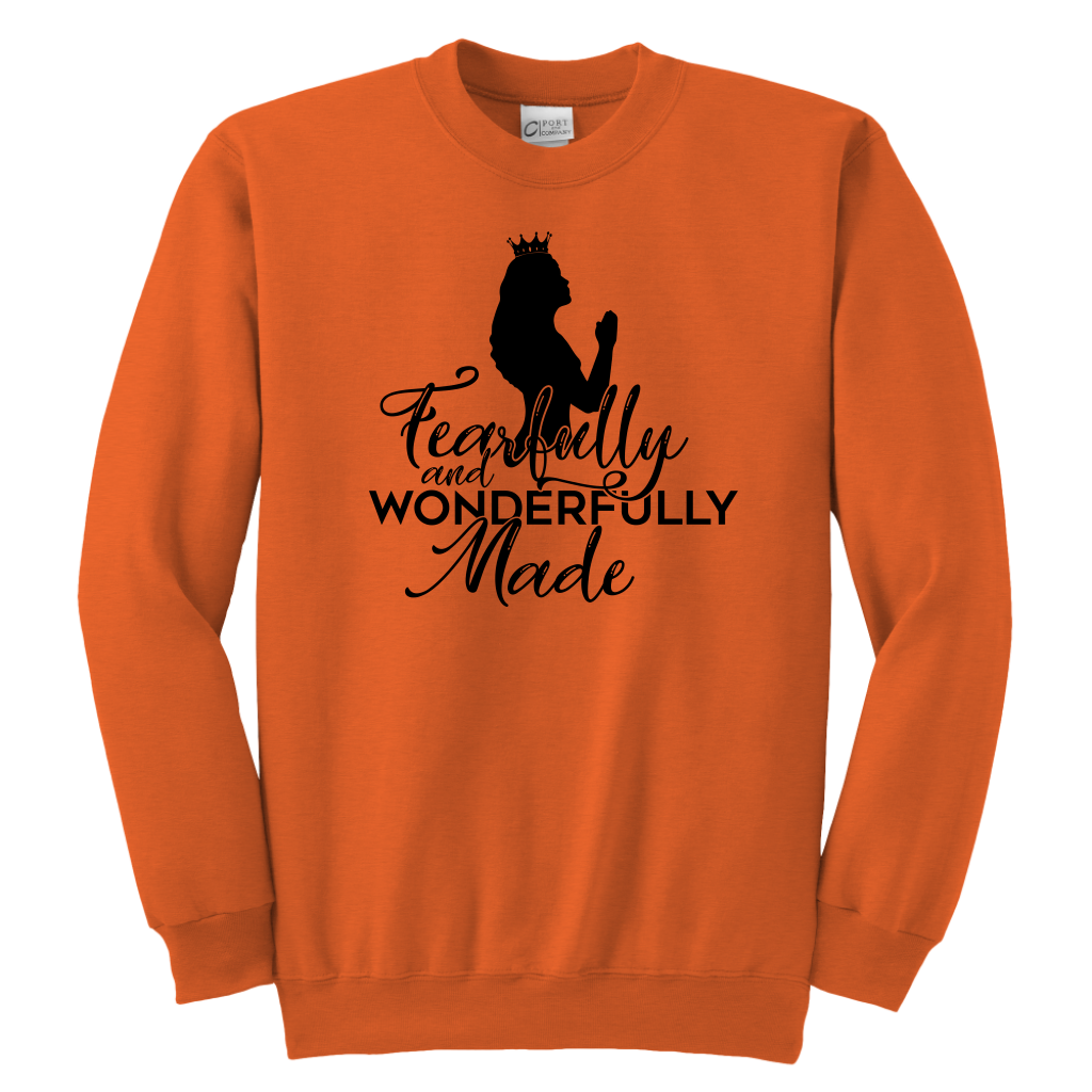 Fearfully and Wonderfully made Sweatshirts for Youth Girls