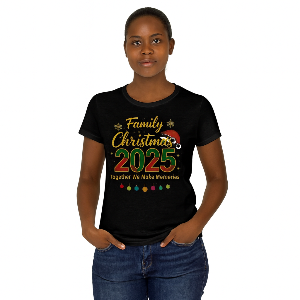 Family Christmas 2025 girl shirt