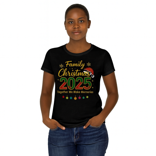Family Christmas 2025 girl shirt