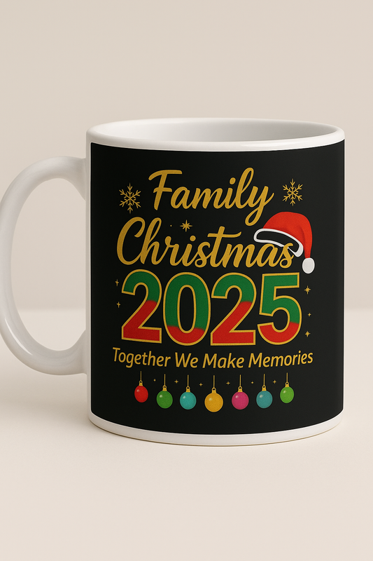 Family Christmas 2025 mug