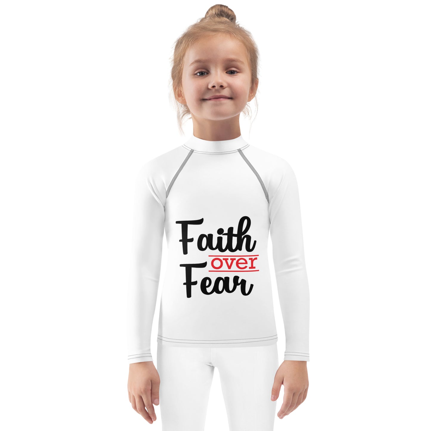 Faith Over Fear Kids Long Sleeves Outwear