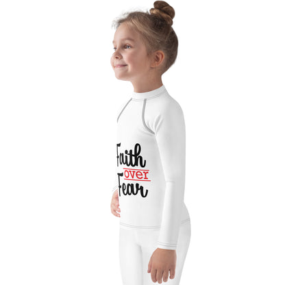 Faith Over Fear Kids Long Sleeves Outwear