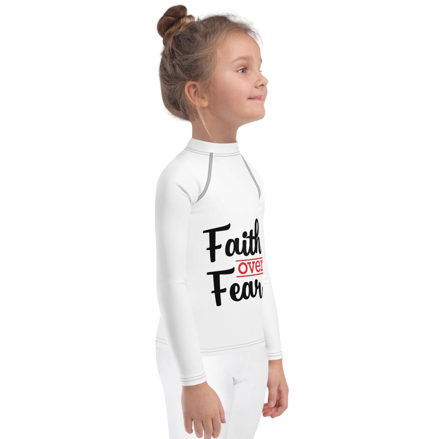 Faith Over Fear Kids Long Sleeves Outwear