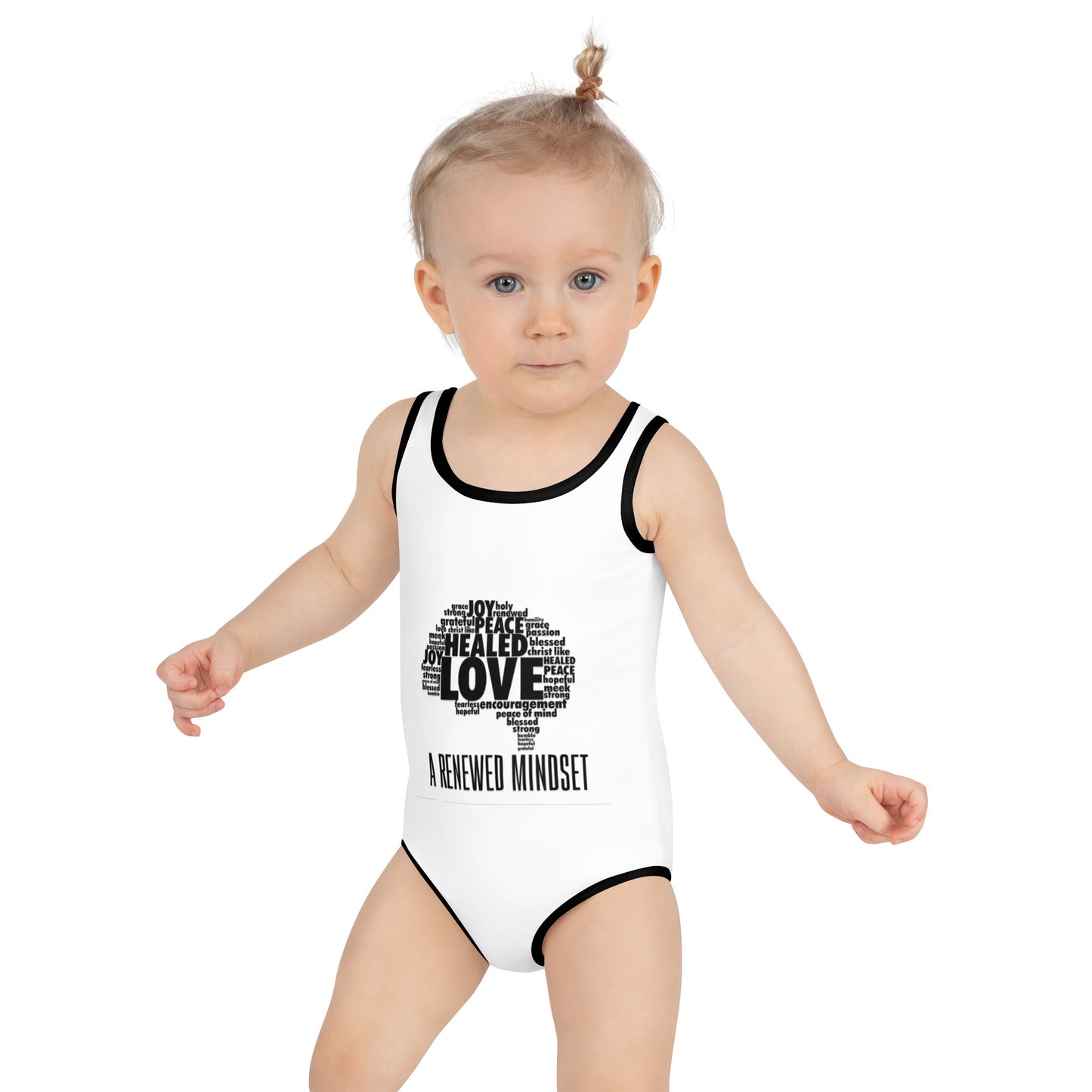 Joy Peace Healed Love Baby Swimsuit