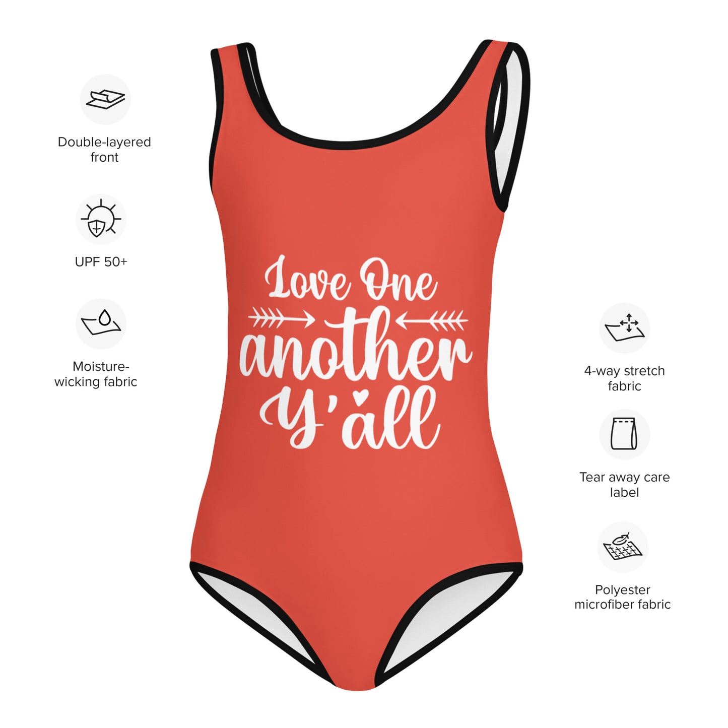 John 13:34 All-Over Print Kids Swimsuit