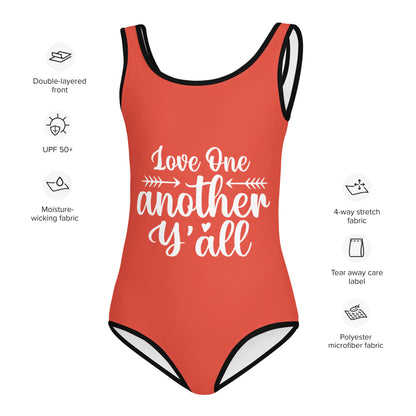 John 13:34 All-Over Print Kids Swimsuit