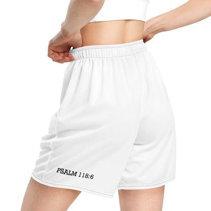 Unisex Faith Over Fear Psalm 46:10 Mesh Shorts