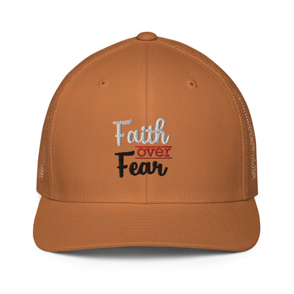 Faith Over Fear Closed-Back Trucker Cap