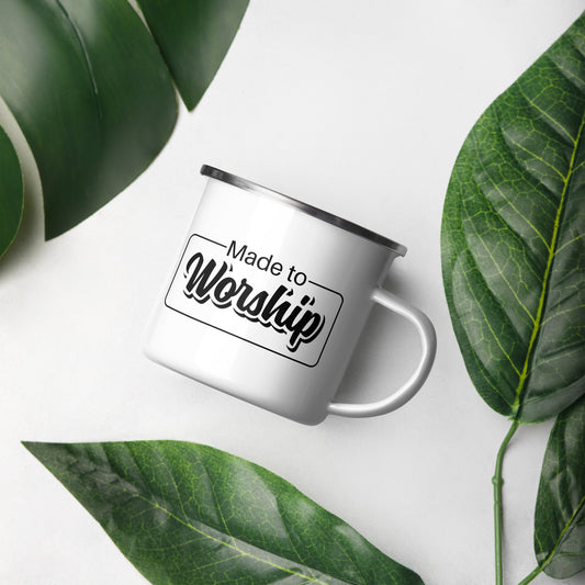 Made To Worship Enamel Mug