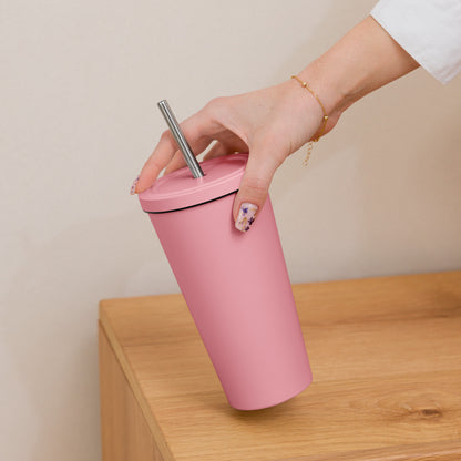 HUMBLE YOURSELF Insulated Tumbler With A Straw