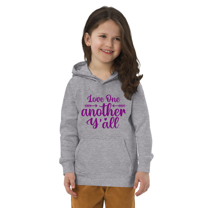 Premium Quality Love One Another Y'All Kids Hoodie