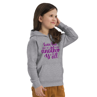 Premium Quality Love One Another Y'All Kids Hoodie