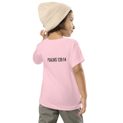 Toddler Short Sleeve Psalm 139:14 Tee