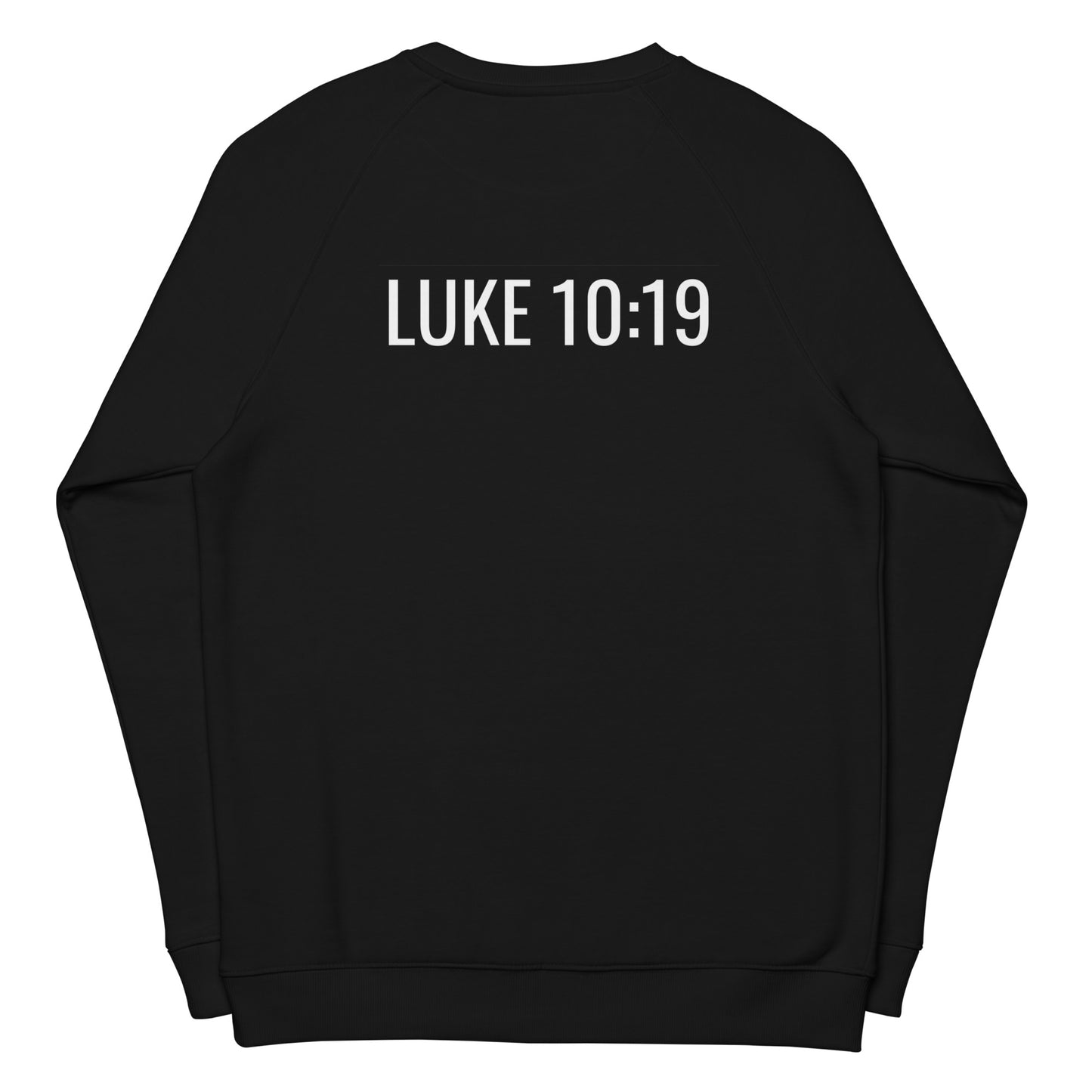 Psalm 118:6 Unisex Organic Raglan Sweatshirt