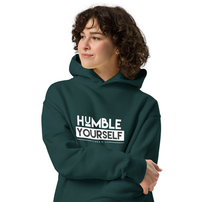 Green Humble Yourself Unisex Oversized Hoodie