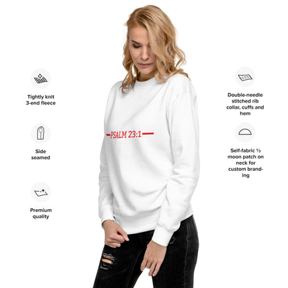 The lord is my shepherd Unisex Premium Sweatshirt