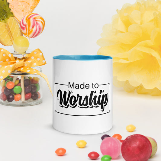 Made To Worship Mug With Color Inside